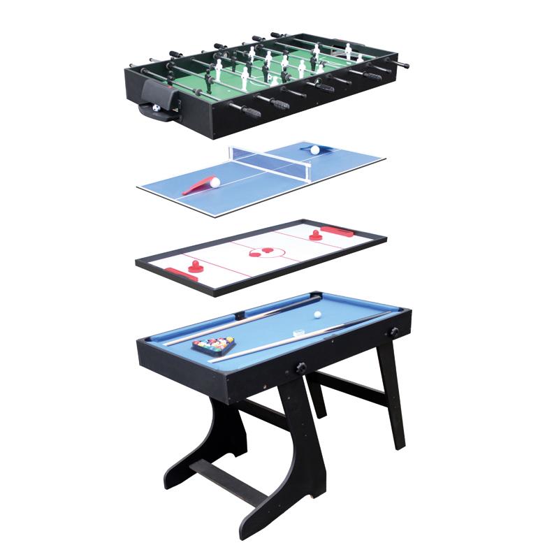 MESA DE FUTBOLÍN, BILLAR, PING PONG Y AIR HOCKEY 106.6X61X80.5 CM