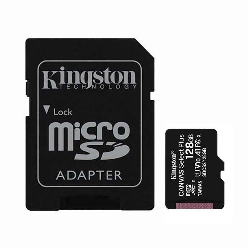 TARJETA MICROSD XC 128GB + ADAPTADOR CANVAS SELECT PLUS KINGSTON