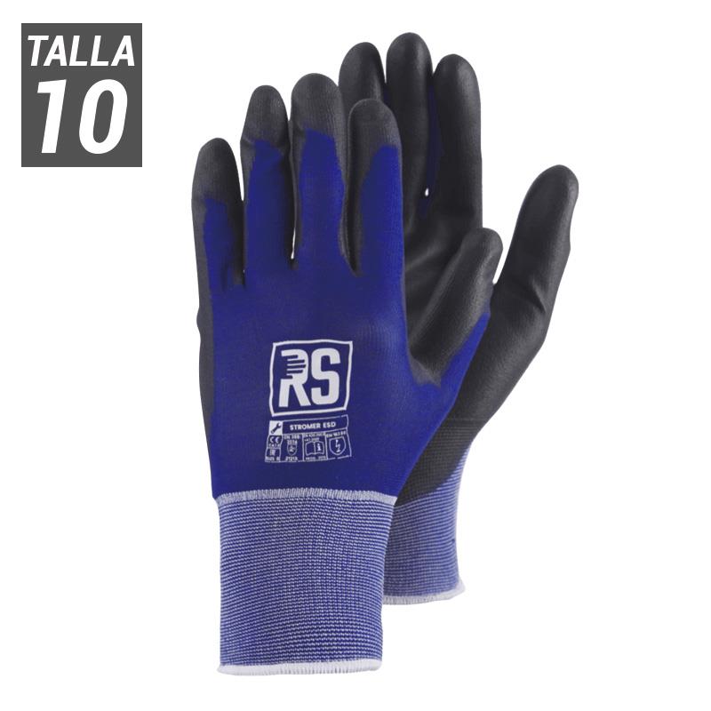 GUANTES DE TRABAJO STROMER ESD TALLA 10 AZUL