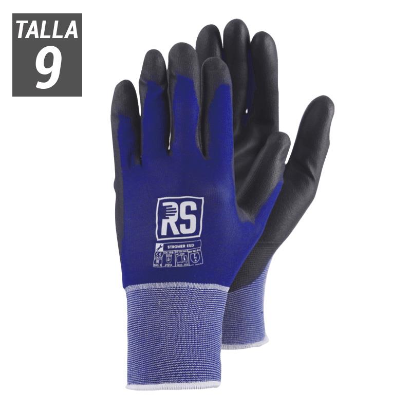 GUANTES DE TRABAJO STROMER ESD TALLA 9 AZUL