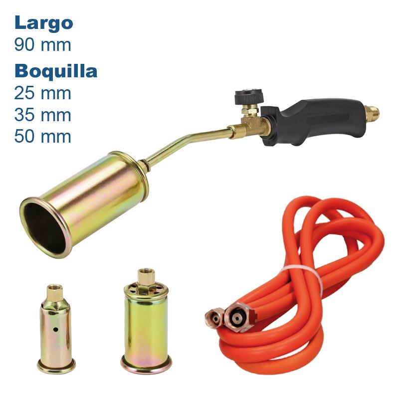 KIT SOPLETE DE GAS 25-35-50MM + MANGUERA 2M SOWELL