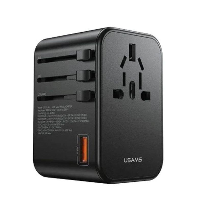 CARGADOR UNIVERSAL DE VIAJE USB TIPO C DUAL 65W USAMS