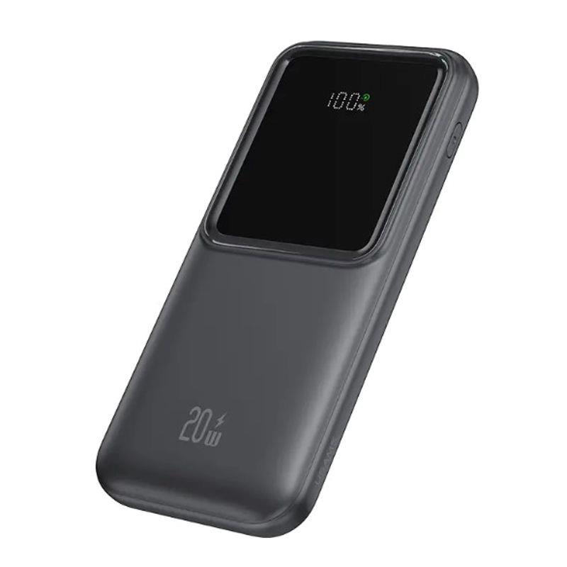 POWERBANK CON CABLES 2 PUERTOS 10000MAH CARGA RAPIDA NEGRA USAMS