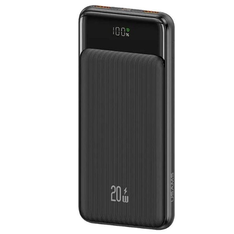 POWERBANK 3 PUERTOS 10000MAH CARGA RAPIDA NEGRO USAMS