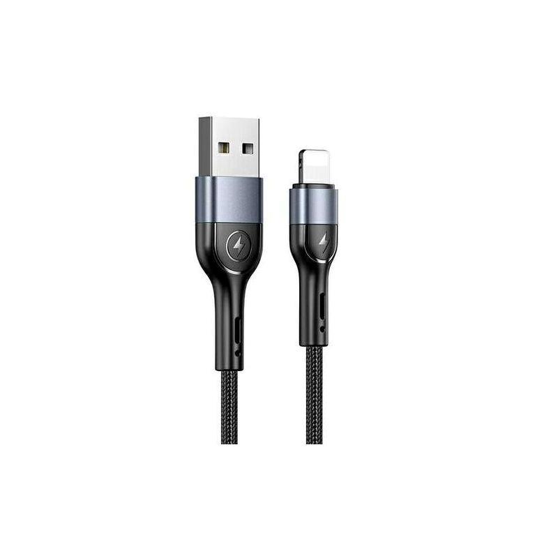 CABLE DE DATOS U55 LIGHTNING 1 METRO NEGRO USAMS