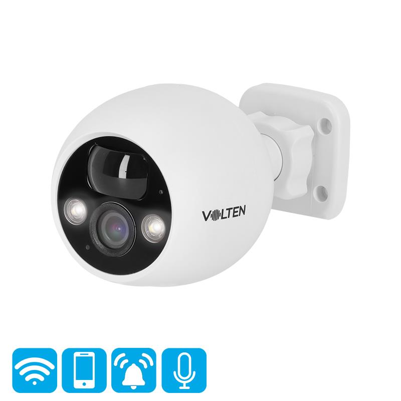 CÁMARA DE SEGURIDAD HD TIPO BULLET ALARMA 3MP VOLTEN