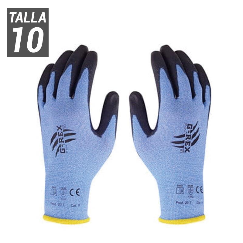 GUANTES DE TRABAJO G-REX P04 TALLA 10 AZUL