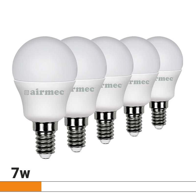 G45 7W LUZ BLANCA E14 PACK 5 BOMBILLAS LEDS AIRMEC