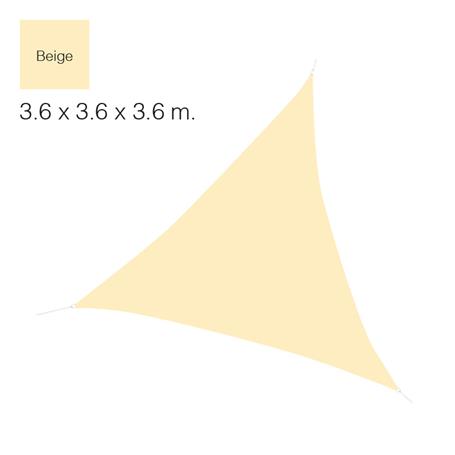 Toldo vela triangular 3,6 mt Faura — jardineriadelvalles