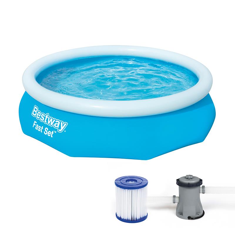 PISCINA HINCHABLE REDONDA DE PVC 305X76CM CON FILTRO DE CARTUCHO BESTWAY