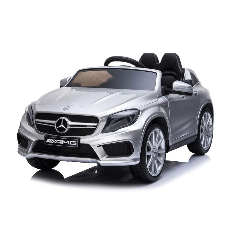 COCHE BATERIA MERCEDES AMG GLA45 PLATA