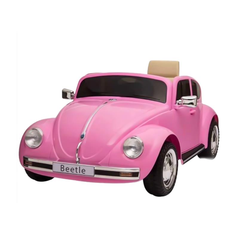 COCHE BATERIA VW BEETLE ROSA