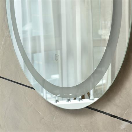 El Espejo redondo pared plateado hilos metálicos