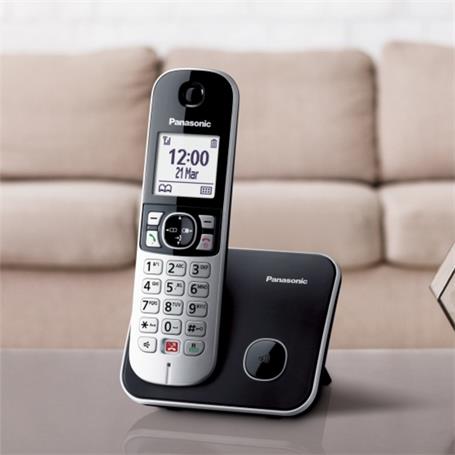 Panasonic KX-TGE310SPB Teléfono Inalámbrico Negro