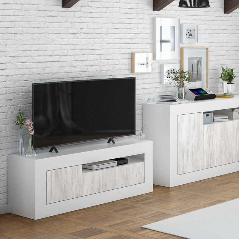 MUEBLE TV CON 2 PUERTAS 53X139X42CM BL. VELHO/BL. ARTIK MOMI