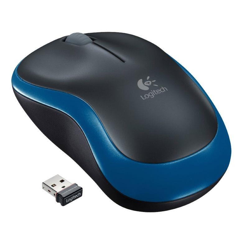 RATON OPTICO M185 WIRELESS AZUL LOGITECH