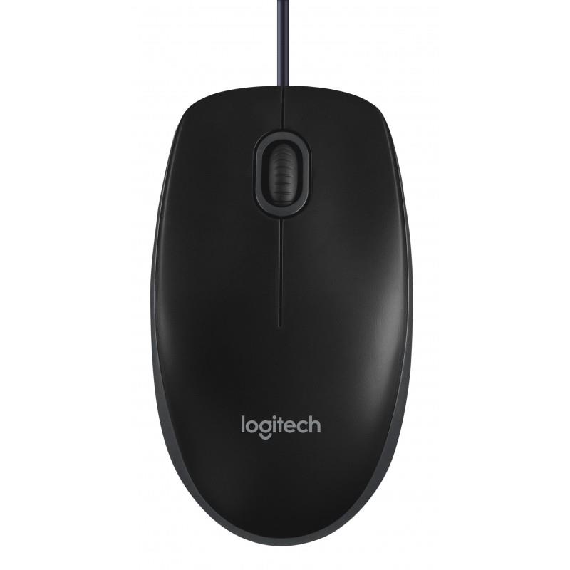 RATÓN CON CABLE B100, 3 BOTONES, SEGUIMIENTO ÓPTICO, AMBIDIESTRO LOGITECH