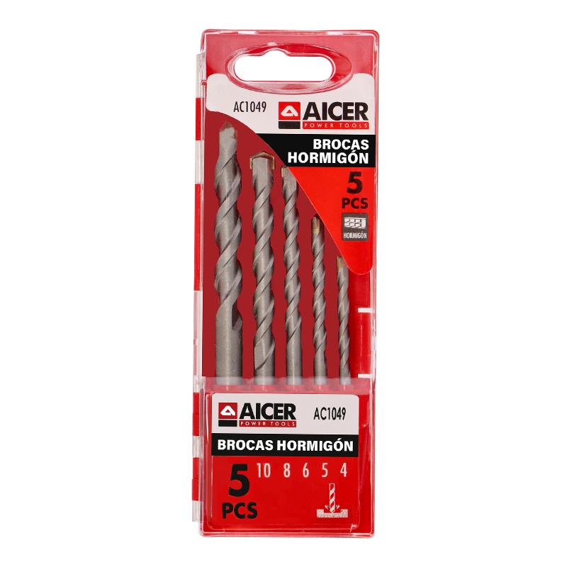 JUEGO BROCAS HORMIGON 5 PCS AICER