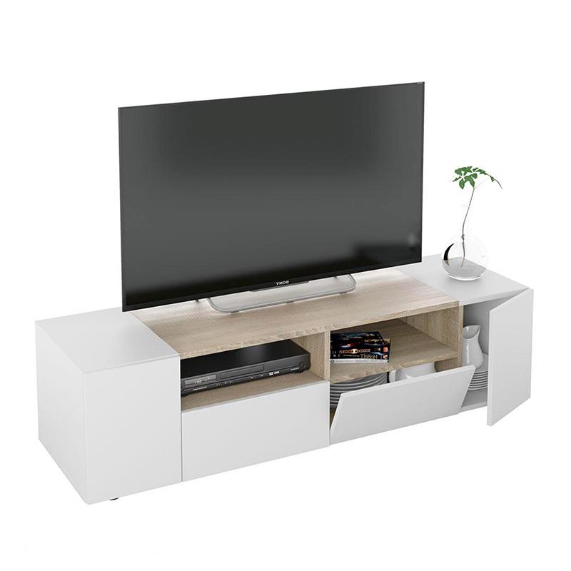 MUEBLE TV CON 4 PUERTAS 36X138X42CM BL. ARTIK/R. CANADIAN MOMI