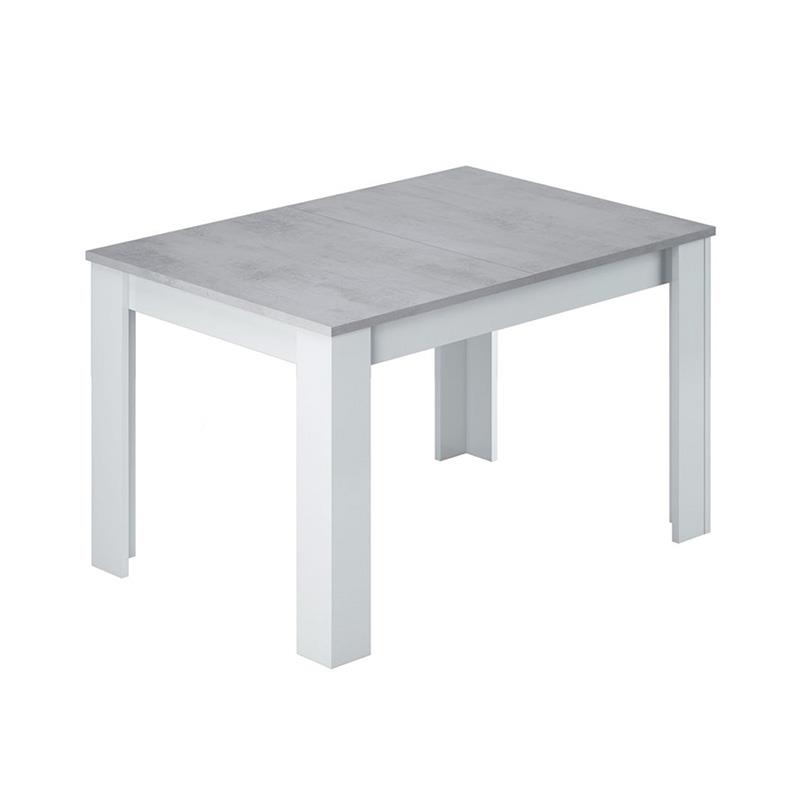 MESA DE COMEDOR EXTENSIBLE 78X140X90CM BL. ARTIK/CEMENTO MOMI