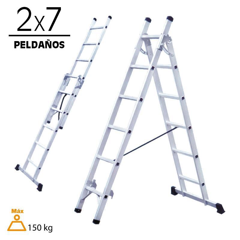 ESCALERA ALUMINIO 2 TRAMOS 2X7 AIRMEC