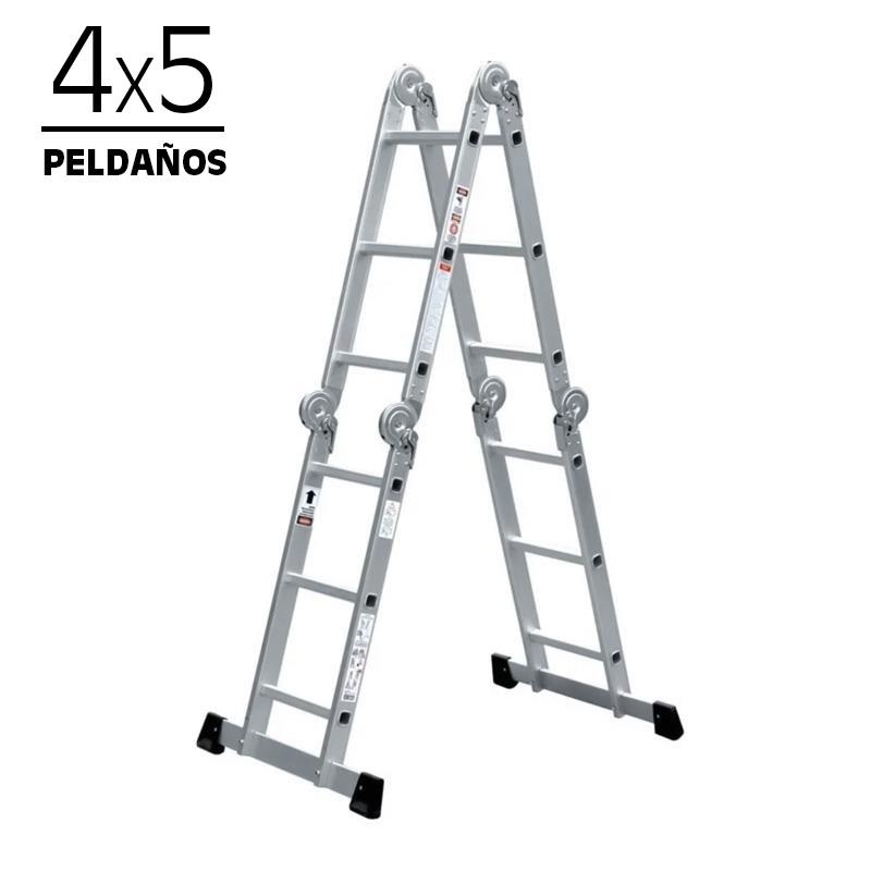 ESCALERA ALUMINIO MULTIPOSICION 4X5 AIRMEC