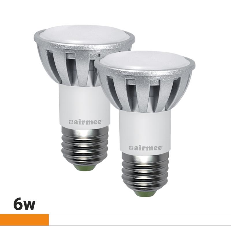 JDR 6W E27 LUZ BLANCA PACK 2 BOMBILLAS LEDS AIRMEC