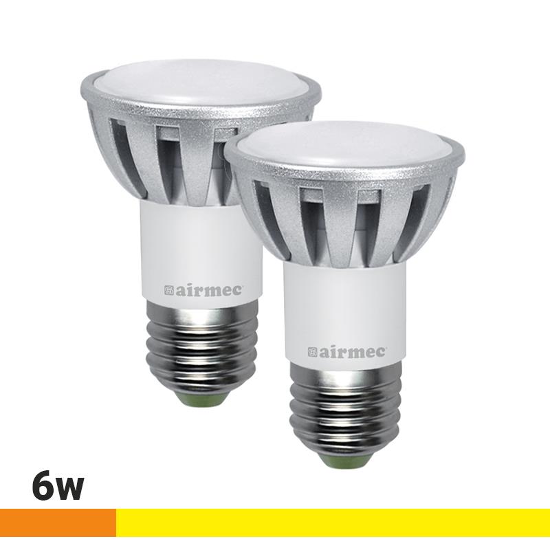 JDR 6W E27 LUZ CÁLIDA PACK 2 BOMBILLAS LEDS AIRMEC