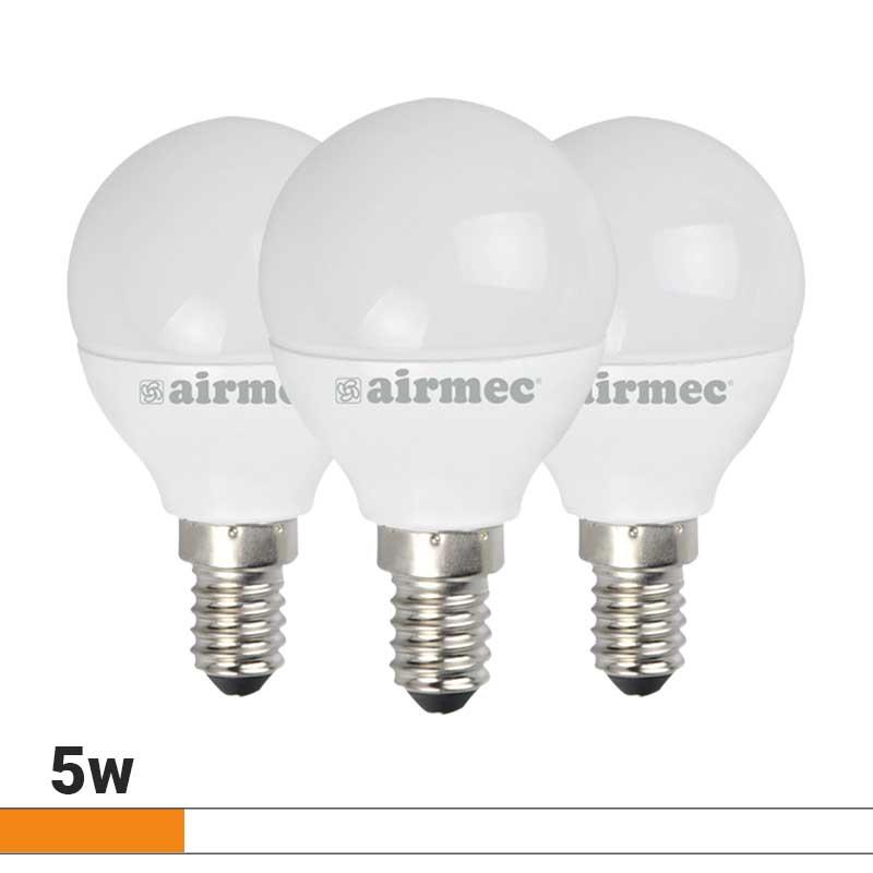 G45 5W LUZ BLANCA E14 PACK 3 BOMBILLAS LEDS AIRMEC