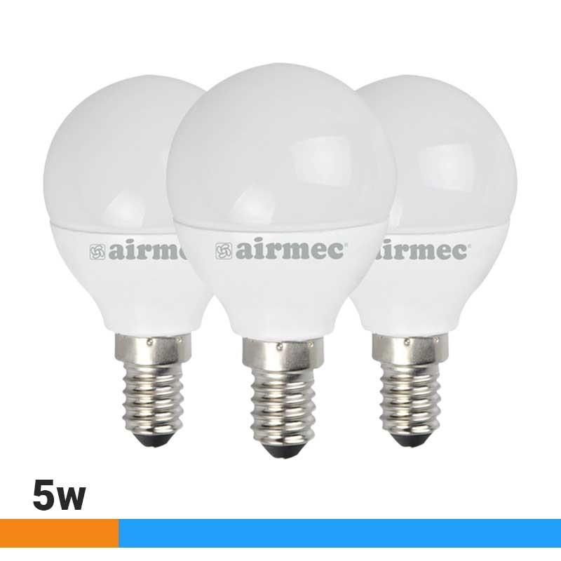 G45 5W LUZ FRÍA E14 PACK 3 BOMBILLAS LEDS AIRMEC