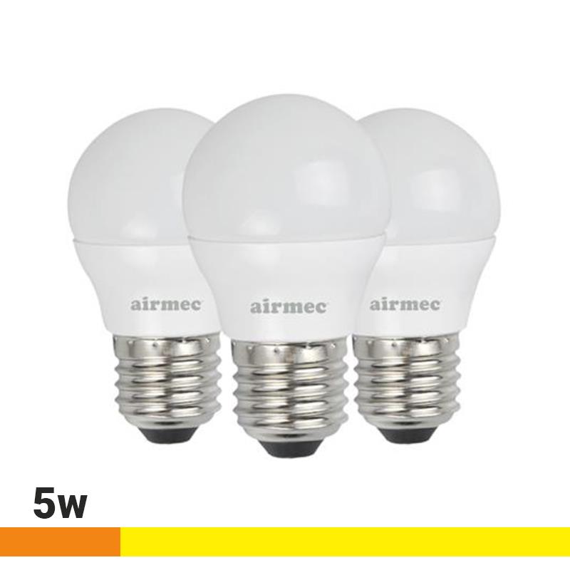 G45 5W LUZ CÁLIDA E27 PACK 3 BOMBILLAS LEDS AIRMEC