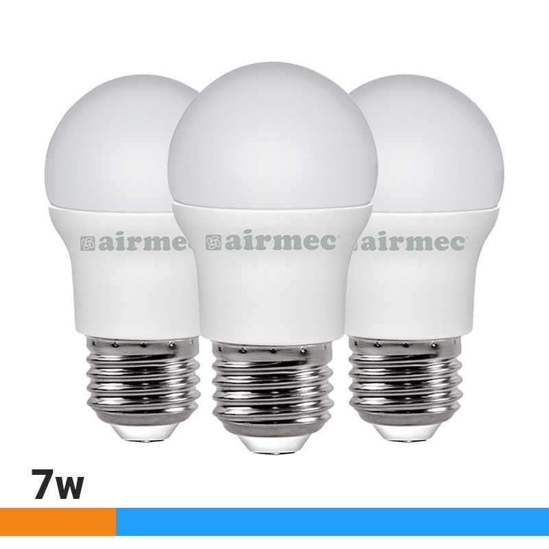 G45 7W LUZ FRÍA E27 PACK 3 PCS LEDS AIRMEC