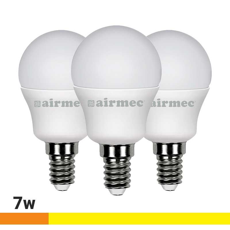 G45 7W LUZ CÁLIDA E14 PACK 3 PCS LEDS AIRMEC