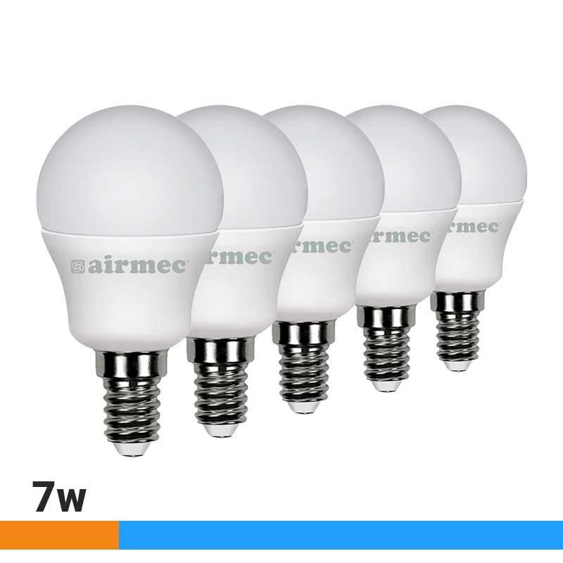 G45 7W LUZ FRÍA E14 PACK 5 PCS LEDS AIRMEC