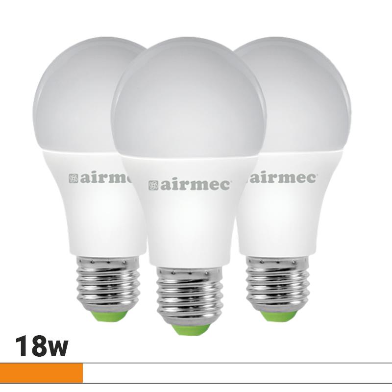 A75 18W LUZ BLANCA E27 PACK 3 PCS LEDS AIRMEC