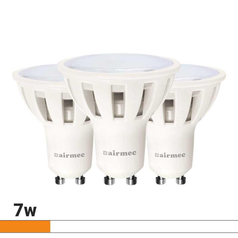 GU10 7W LUZ BLANCA PACK 3 PCS LEDS AIRMEC