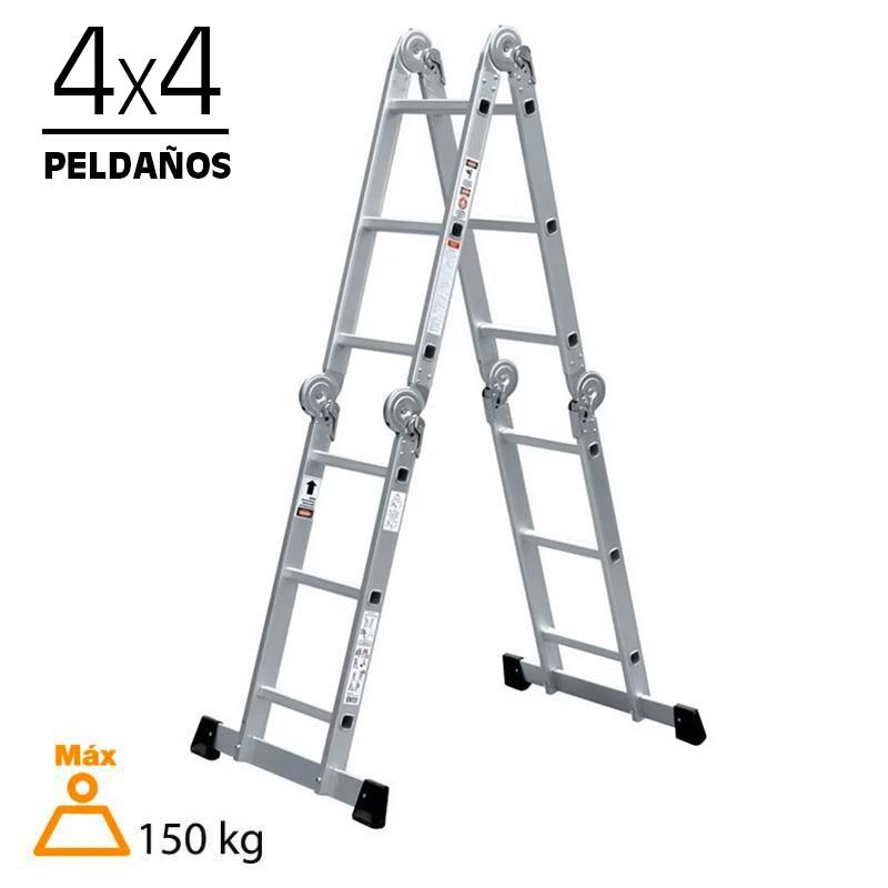 ESCALERA ALUMINIO MULTIPOSICION 4X4 AIRMEC