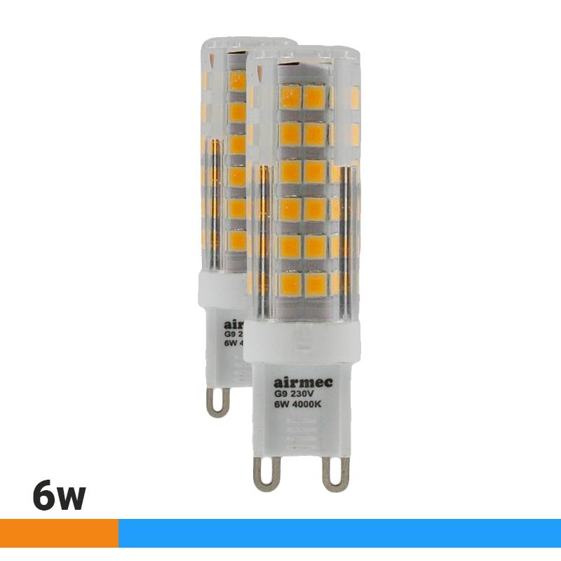 BOMBILLA LED G9 6W LUZ FRÍA PACK 2 PCS AIRMEC