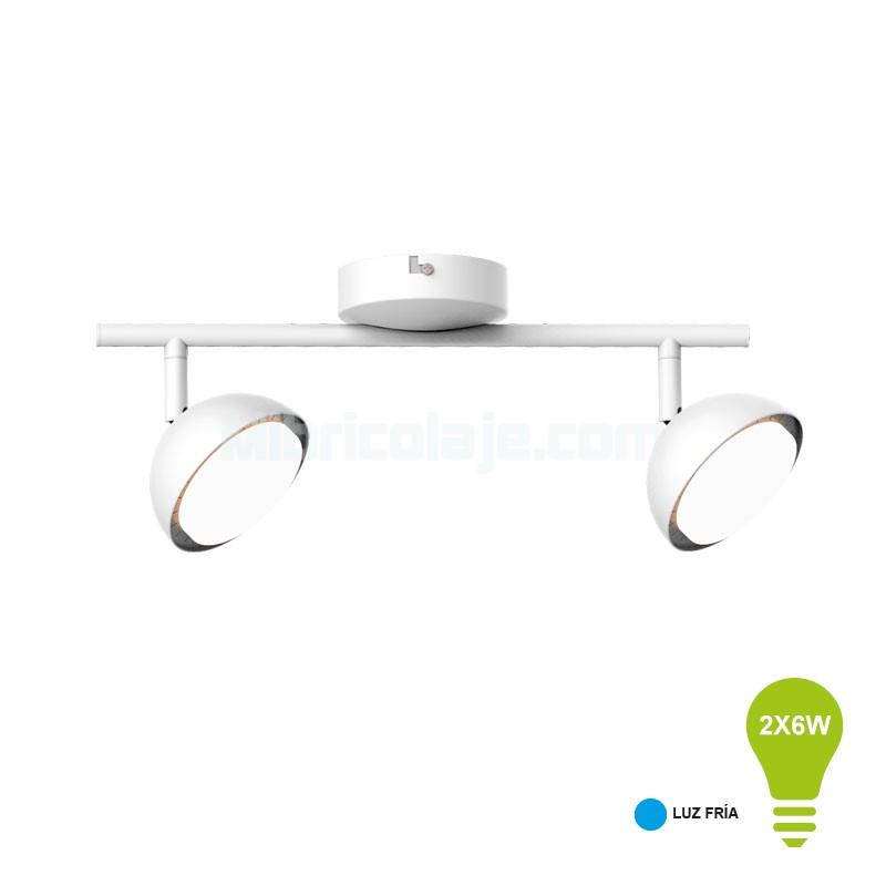 APLIQUE LED 2 FOCO SERIE CROME 2X6W AIRMEC