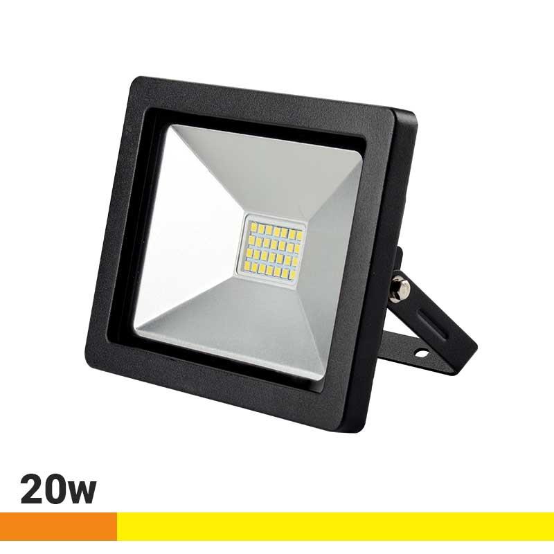 FOCO LED SLIM 20W NEGRO LUZ CALIDA AIRMEC